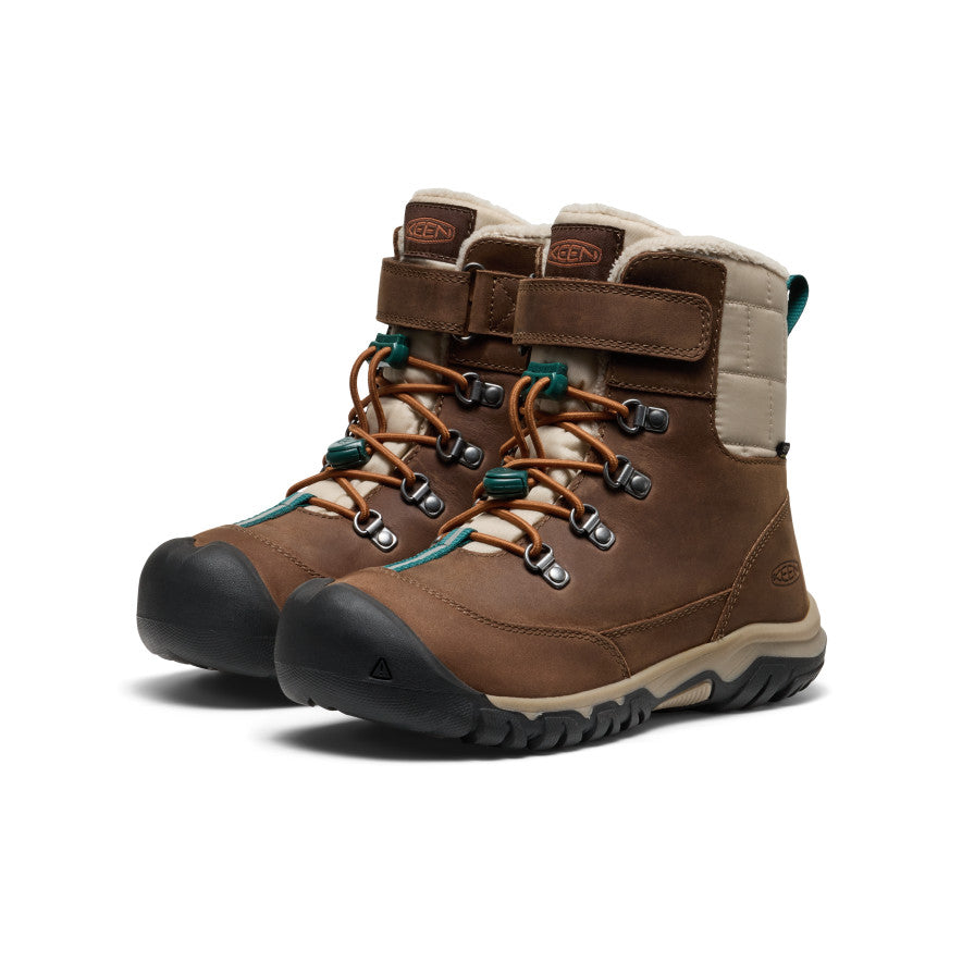 Big Kids' Kanibou Waterproof Winter Boot | Dark Earth/Roasted Pecan - Image 2