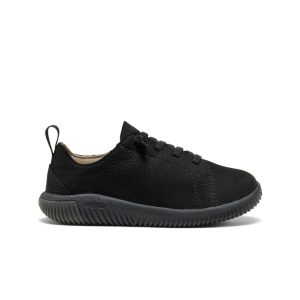 Little Kids' KNX Leather Sneaker  |  Triple Black