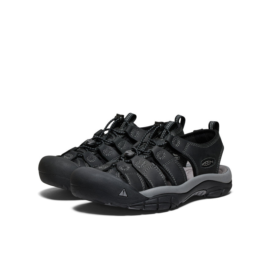 Men's Newport Leather Sandal | Black/Steel Grey - Image 2