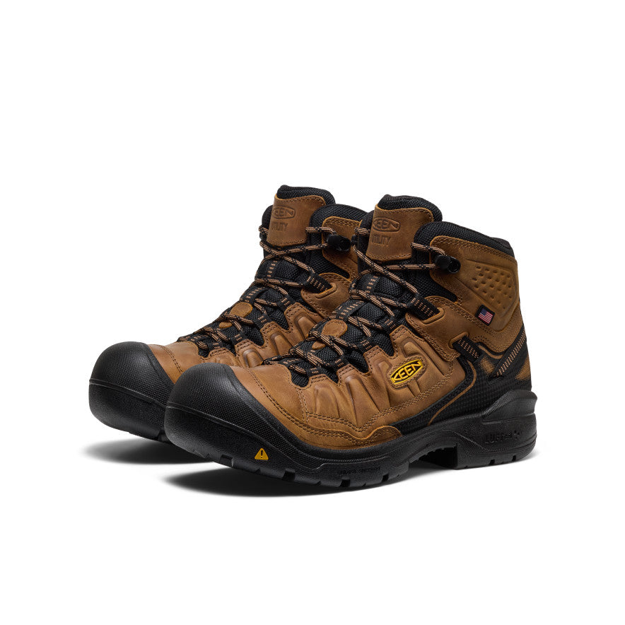 Men's Targhee IV Waterproof Work Boot (Soft Toe) | Belgian/Black - Image 2