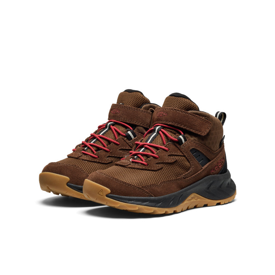 Little Kids' Hightrail Waterproof Hiking Boot | Dark Earth/Garnet - Image 2