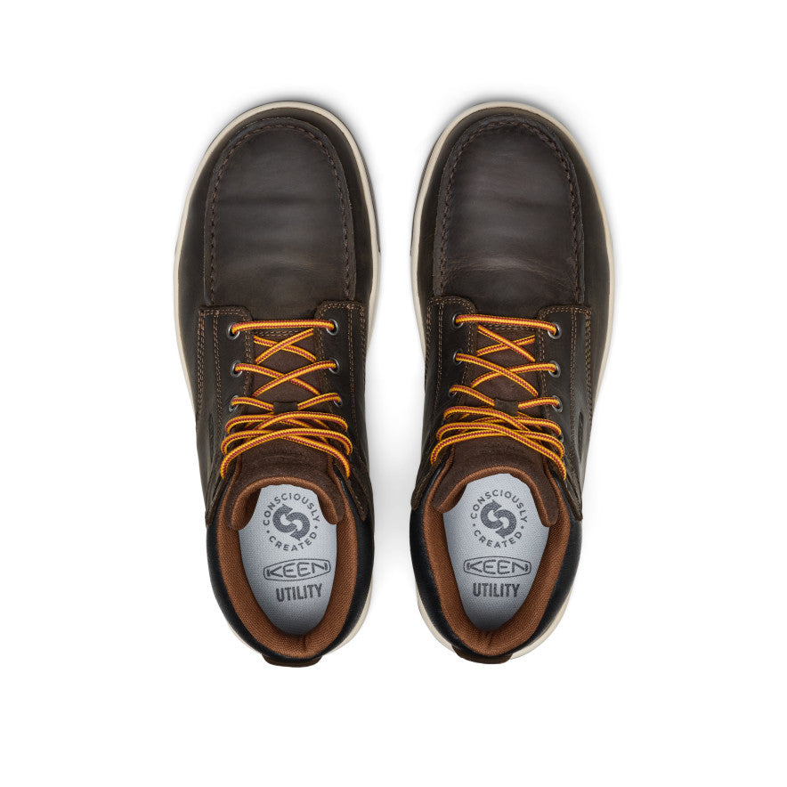 Men's Gibson Waterproof Work Boot (Carbon Toe) | Cascade Brown/Gum - Image 4