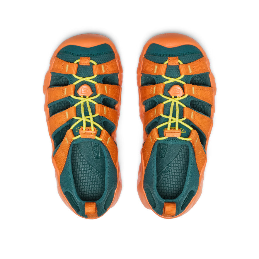 Big Kids' Hyperport H2 Sandal | Mediterranea/Orange Peel - Image 4