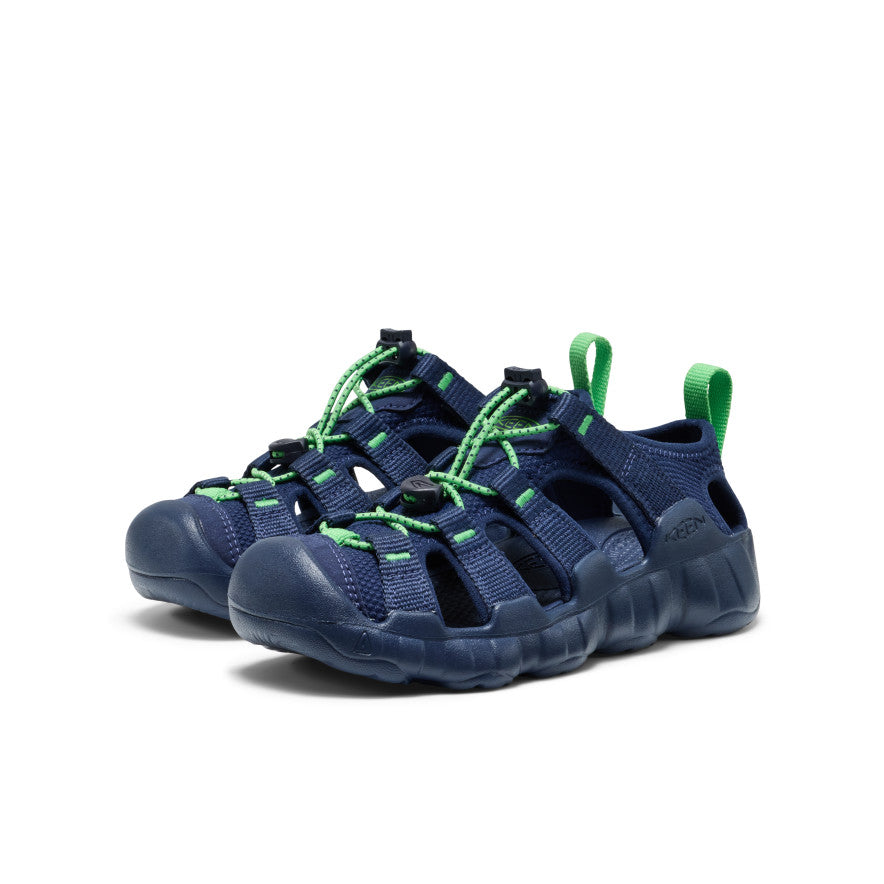 Big Kids' Hyperport H2 Sandal | Naval Academy/Vibrant Green - Image 2