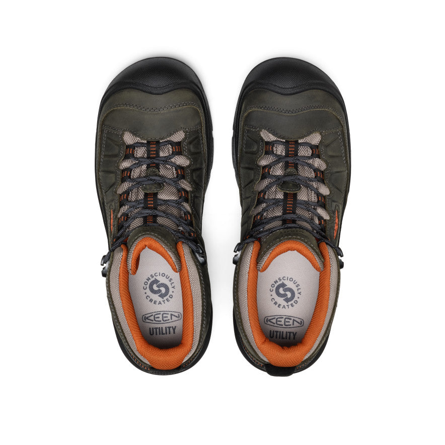 Men's Targhee IV Waterproof Work Boot (Carbon Toe) | Magnet/Black - Image 4