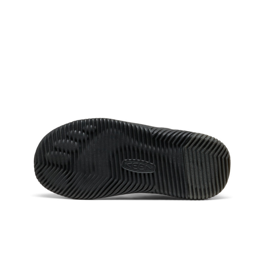 Big Kids' KNX Leather Sneaker | Triple Black - Image 6