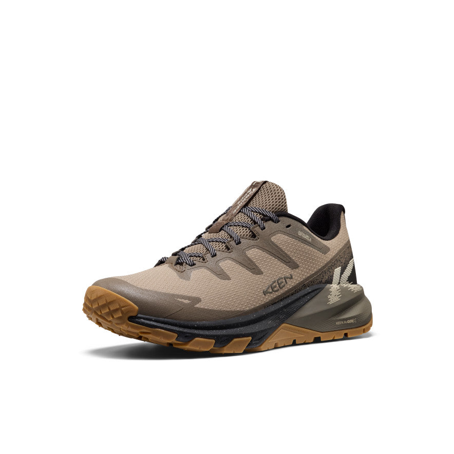 Men's Targhee Apex Waterproof Hiking Shoe | Brindle/Canteen - Image 3