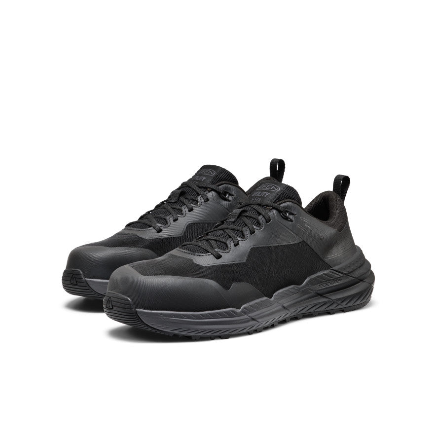 Men's Speedworks ESD Work Sneaker (Carbon Toe) | Black/Black - Image 2