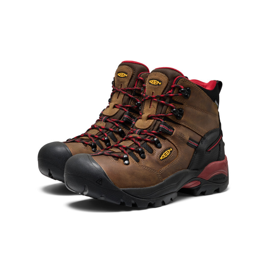 Men's Pittsburgh Energy 6 Waterproof Boot (Carbon Toe) | Bison/Black - Image 2