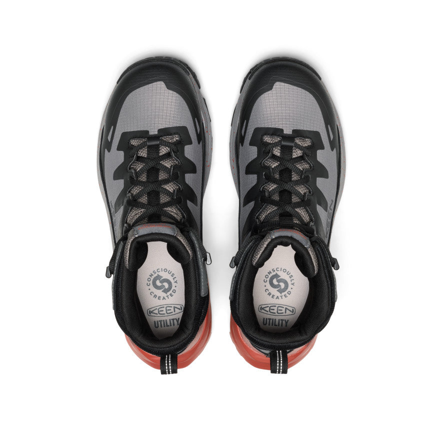 Men's Targhee Blur Waterproof Work Boot (Carbon Toe) | Steel Grey/Black - Image 4