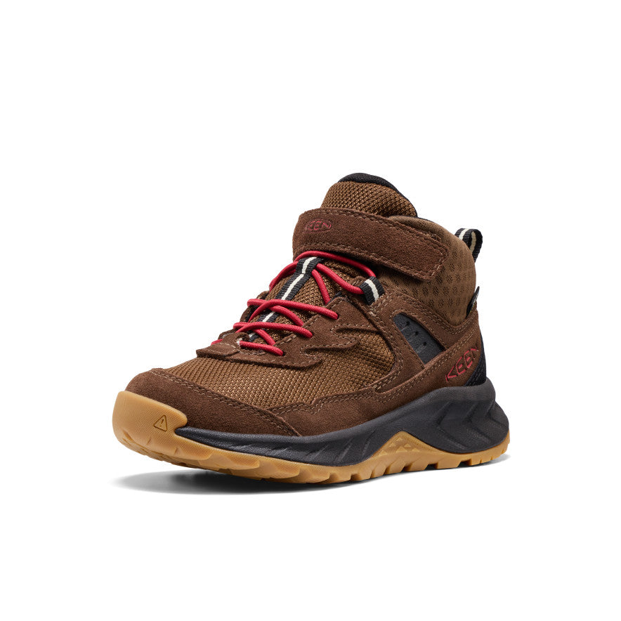 Little Kids' Hightrail Waterproof Hiking Boot | Dark Earth/Garnet - Image 3