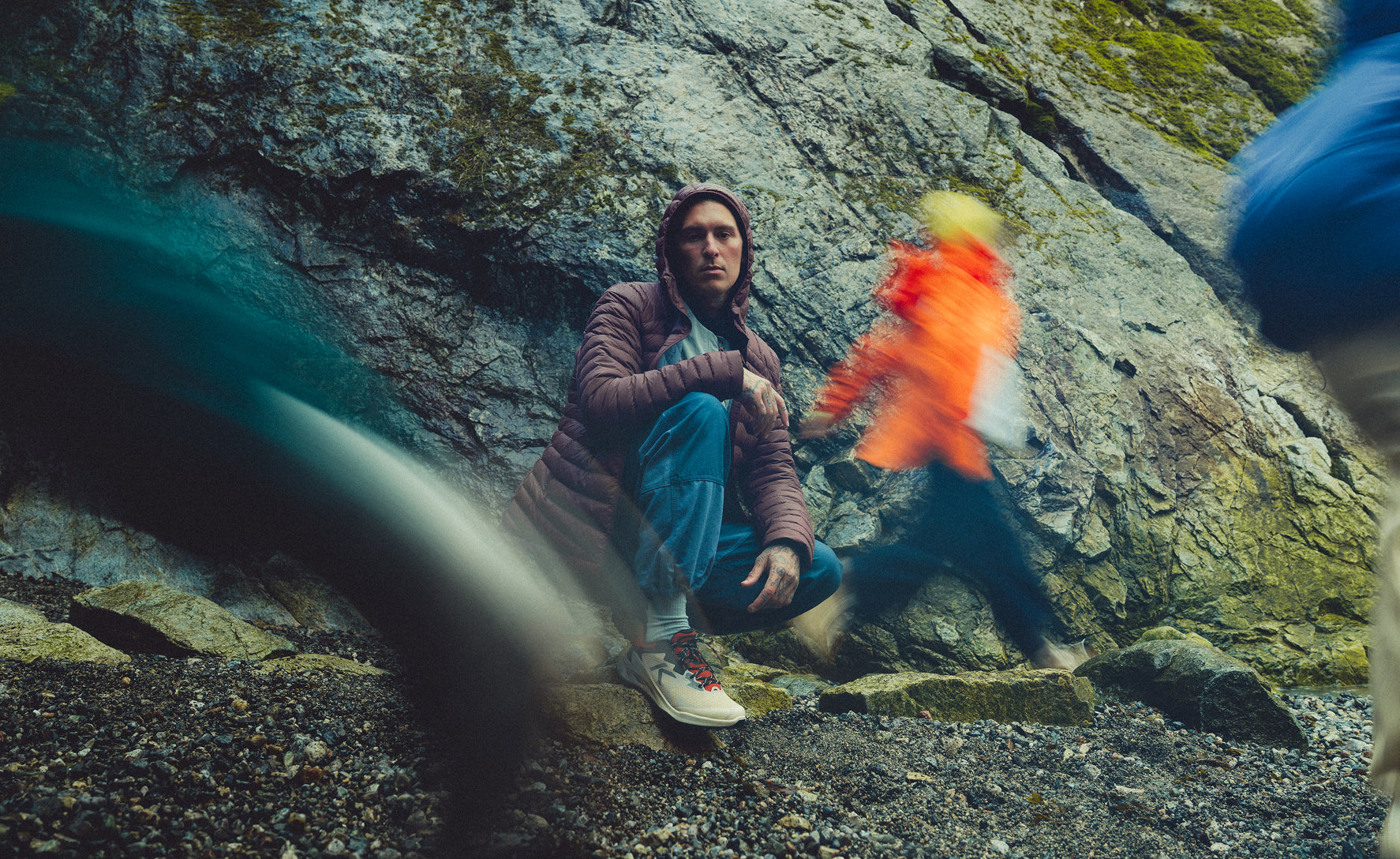 Men's Zionic NXT Waterproof Hiking Shoe | Safari/Red Ochre - Image 7