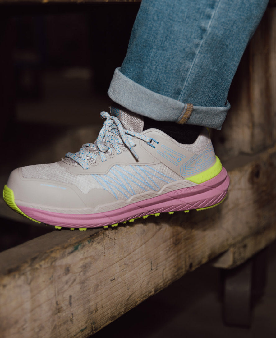 Women's Speedworks ESD Work Sneaker (Carbon Toe) | Black/Black - Image 9