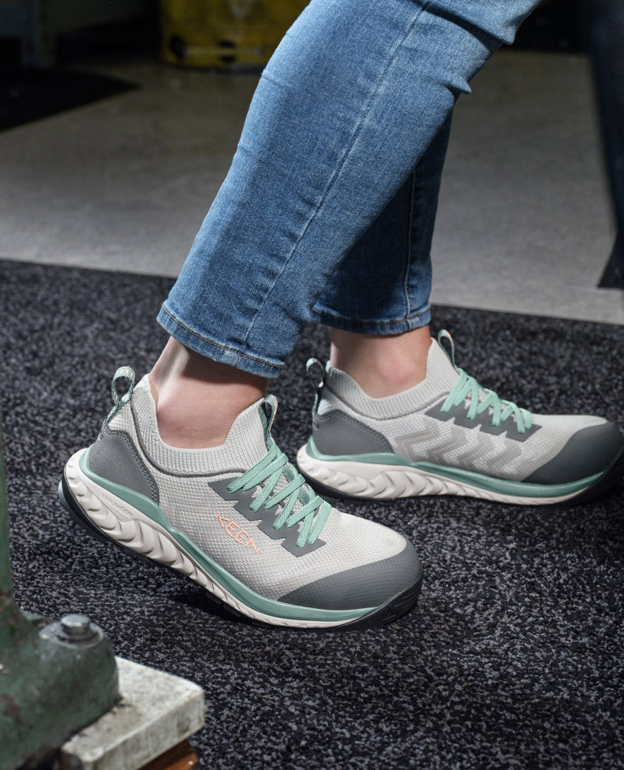 Women's Arvada Shift Work Sneaker (Carbon Toe) | Steel Grey/Granite Green - Image 8