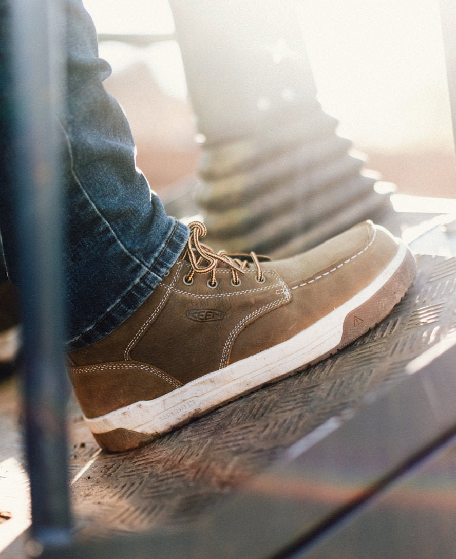 Men's Gibson Waterproof Work Boot (Carbon Toe) | Belgian/Gum - Image 9