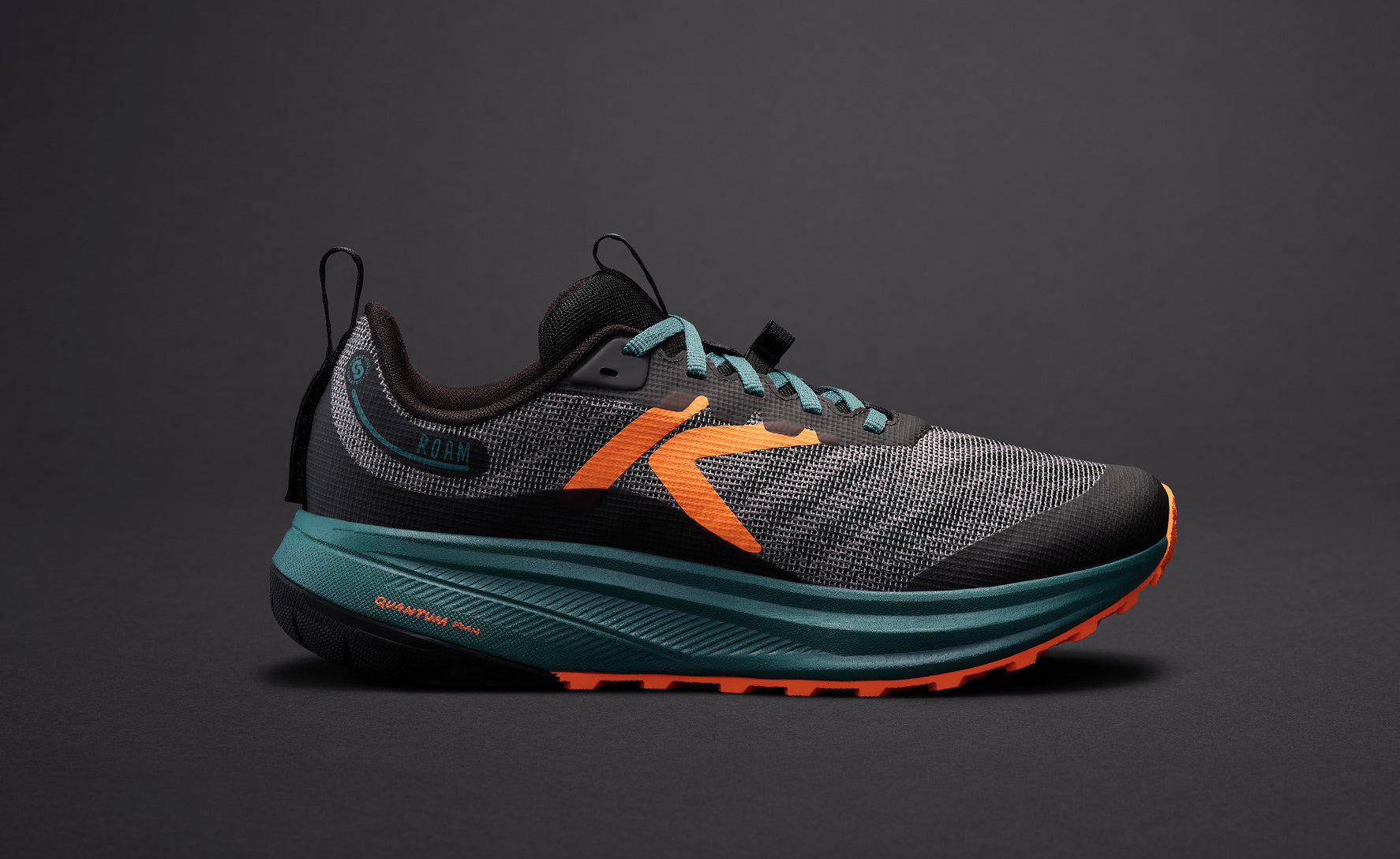 Men's Roam Trail Running Shoe | Black/Orange Peel - Image 7