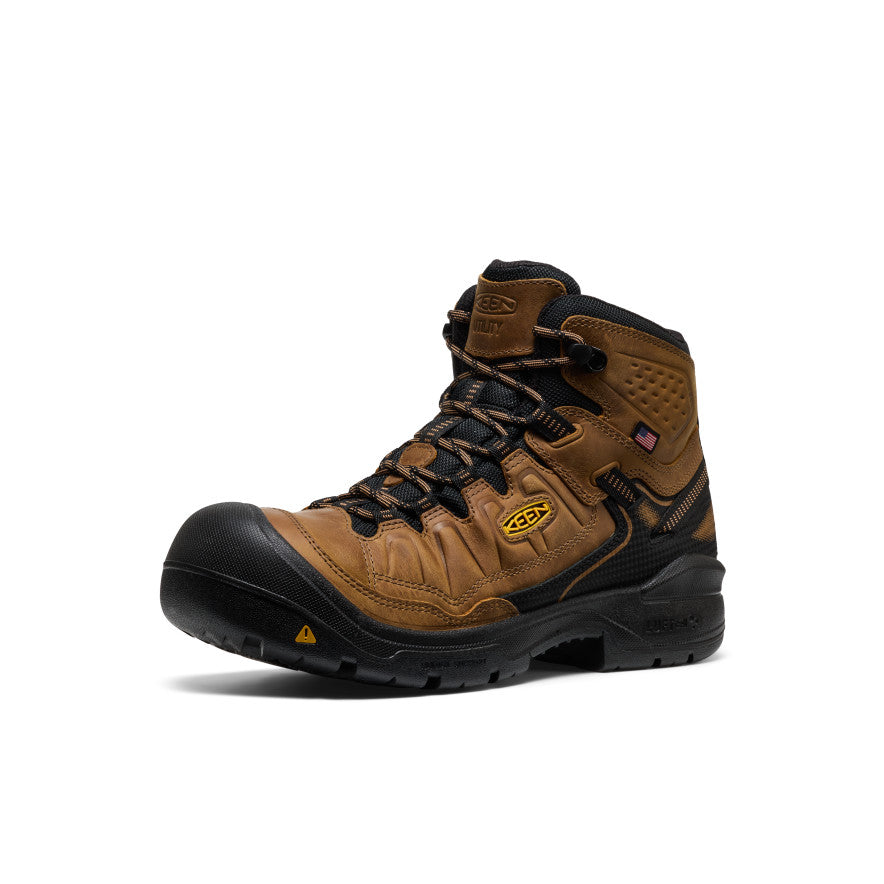 Men's Targhee IV Waterproof Work Boot (Soft Toe) | Belgian/Black - Image 3