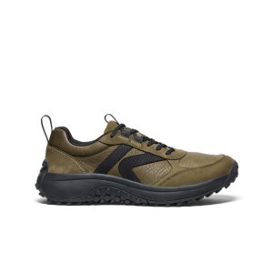 Men's KS86 Leather Sneaker | Dark Olive/Black