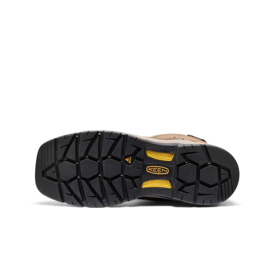 Men's Flatland Pull-On Waterproof Work Boot (Soft Toe) | Bison/Black - Image 6