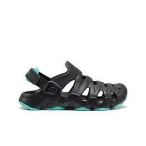Big Kids' HyperFLT Clog  |  Black/Bright Aqua