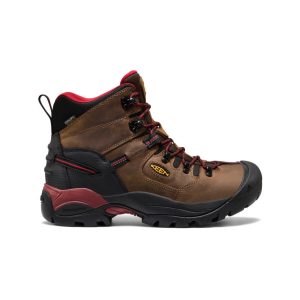 Men's Pittsburgh Energy 6 Waterproof Boot (Carbon Toe) | Bison/Black