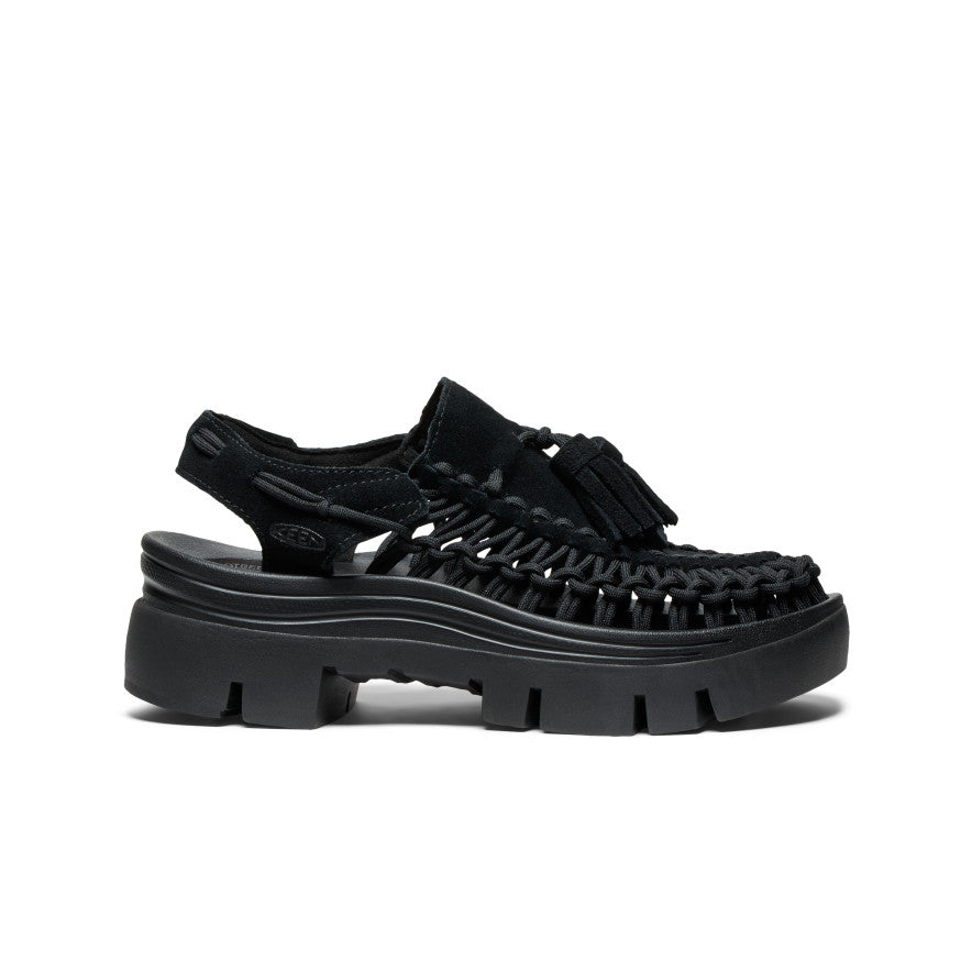 All Gender UNEEK PLT Tassel Sneaker | Black/Black