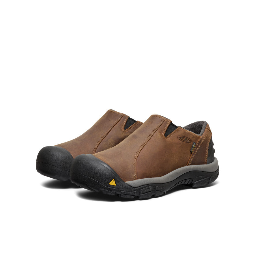 Men's Brixen Waterproof Shoe Wide | Slate Black/Madder Brown - Image 3