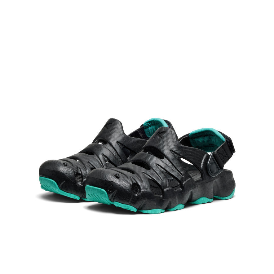 Little Kids' HyperFLT Clog | Black/Bright Aqua - Image 2