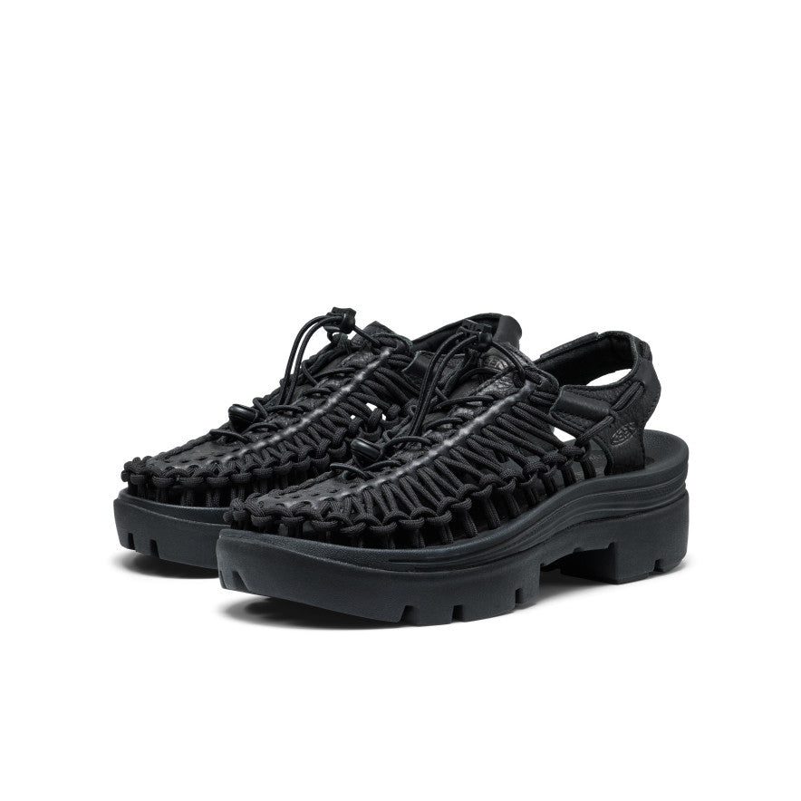 All Gender UNEEK PLT Sneaker | Black Smooth Lea - Image 2