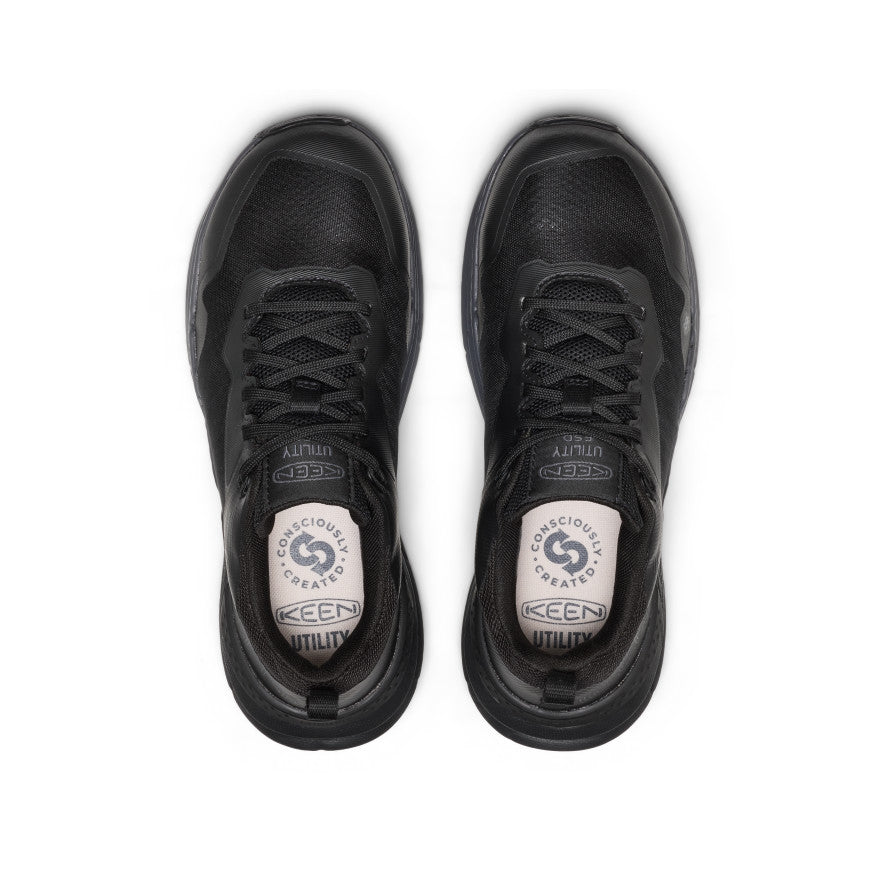 Women's Speedworks ESD Work Sneaker (Carbon Toe) | Black/Black - Image 4