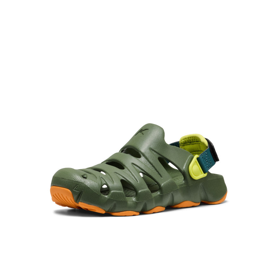 Big Kids' HyperFLT Clog | Bronze Green/Orange Peel - Image 3